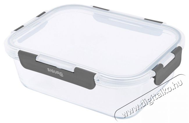 Siguro Glass Seal élelmiszertároló edény 1,5 l, 7,5 x 23,5 x 18 cm Konyhai termékek - Edény - Ételtároló - 519163