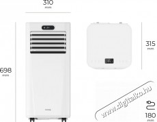 Siguro AC-C140W Cool 9 Háztartás / Otthon / Kültér - Ventilátor / Légkondicionáló - Mobil klíma - 520585