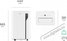 Siguro AC-F280W Mistral 12 Háztartás / Otthon / Kültér - Ventilátor / Légkondicionáló - Mobil klíma - 520588