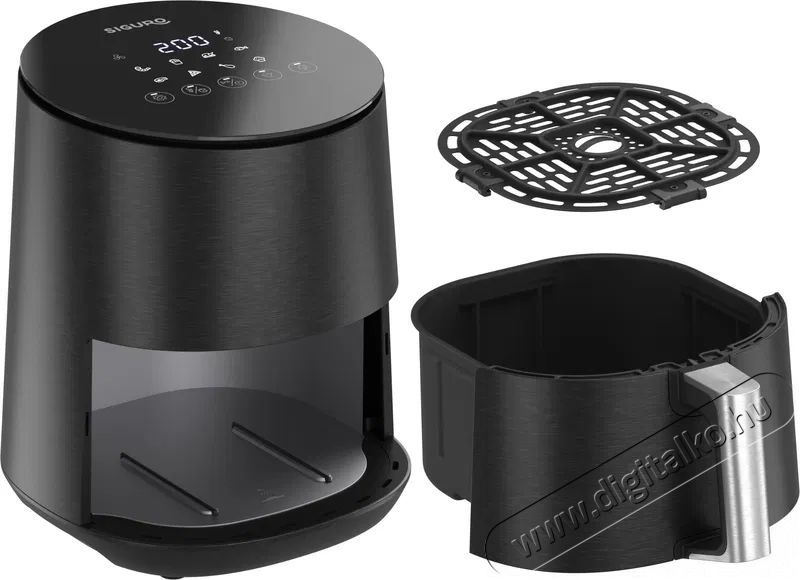 Siguro AF-C350B Air Fry Ceramic Konyhai term&eacute;kek - Konyhai kisg&eacute;p (s&uuml;t&eacute;s / főz&eacute;s / hűt&eacute;s / &eacute;telk&eacute;sz&iacute;t&eacute;s) - L&eacute;gkever&eacute;ses főzőg&eacute;p / elektromos kukta / multifunkci&oacute;s s&uuml;tő - 520582