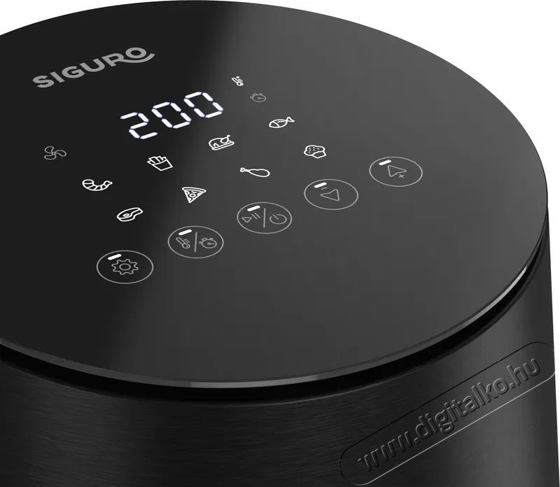 Siguro AF-C350B Air Fry Ceramic Konyhai term&eacute;kek - Konyhai kisg&eacute;p (s&uuml;t&eacute;s / főz&eacute;s / hűt&eacute;s / &eacute;telk&eacute;sz&iacute;t&eacute;s) - L&eacute;gkever&eacute;ses főzőg&eacute;p / elektromos kukta / multifunkci&oacute;s s&uuml;tő - 520582