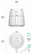 Siguro AF-G351W Easy Fry Plus Konyhai termékek - Konyhai kisgép (sütés / főzés / hűtés / ételkészítés) - Légkeveréses főzőgép / elektromos kukta / multifunkciós sütő - 520579