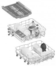 Siguro DW-B606B Efficlean Konyhai termékek - Mosogatógép - Normál (60cm) beépíthető mosogatógép - 520593