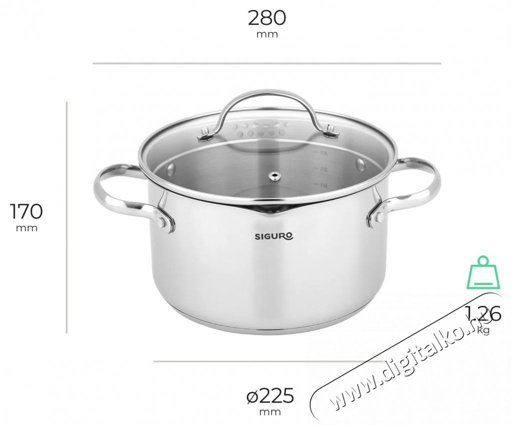 Siguro Pure Delight 9 db, ed&eacute;nyek + serpenyő, 20 cm Konyhai term&eacute;kek - Ed&eacute;ny - Ed&eacute;ny k&eacute;szlet - 520545