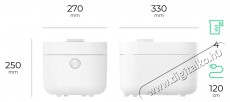 Siguro RC-S801W Rice Master Digital Induction párolóbetéttel Konyhai termékek - Konyhai kisgép (sütés / főzés / hűtés / ételkészítés) - Rizsfőző - 520549