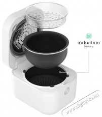 Siguro RC-S801W Rice Master Digital Induction párolóbetéttel Konyhai termékek - Konyhai kisgép (sütés / főzés / hűtés / ételkészítés) - Rizsfőző - 520549