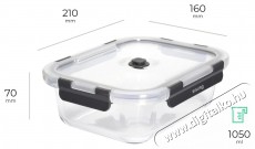 Siguro V&aacute;kuumos &uuml;veged&eacute;ny 1050 ml, 7 x 16 x 21 cm Konyhai term&eacute;kek - Ed&eacute;ny - &Eacute;telt&aacute;rol&oacute; - 520548