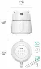 Siguro AF-P351W Vita Fry Plus Konyhai termékek - Konyhai kisgép (sütés / főzés / hűtés / ételkészítés) - Légkeveréses főzőgép / elektromos kukta / multifunkciós sütő - 520576