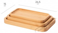 Siguro Bamboo szervírozó tányérkészlet, 3 darab Konyhai termékek - Étkészlet - Tányér készlet - 520555