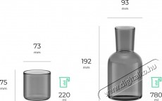 Siguro Crystal Duo dekantáló és pohár készlet, 780 ml + 220 ml, 2 db Konyhai termékek - Egyéb / Konyhai kiegészítő - 520575