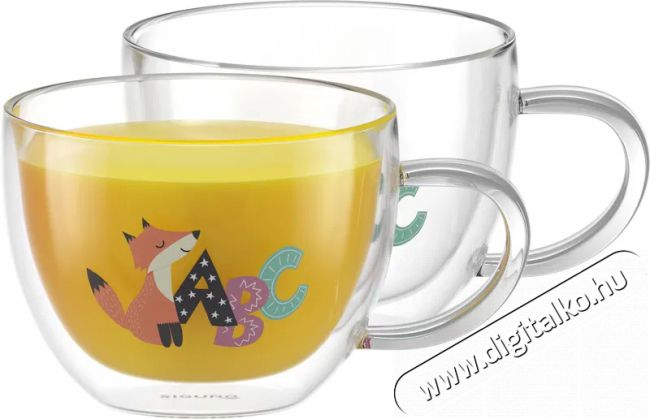 Siguro duplafalú ABC üvegpohár, 280 ml, 2 db Konyhai termékek - Egyéb / Konyhai kiegészítő - 520578