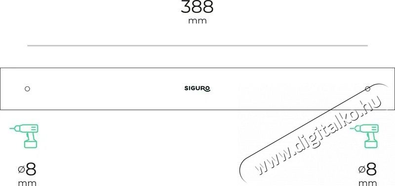 Siguro Premium Stainless Steel M&aacute;gneses k&eacute;start&oacute; 45 cm Konyhai term&eacute;kek - Egy&eacute;b / Konyhai kieg&eacute;sz&iacute;tő - 520610
