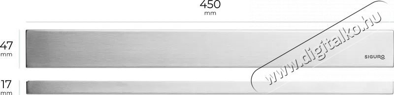 Siguro Premium Stainless Steel M&aacute;gneses k&eacute;start&oacute; 45 cm Konyhai term&eacute;kek - Egy&eacute;b / Konyhai kieg&eacute;sz&iacute;tő - 520610