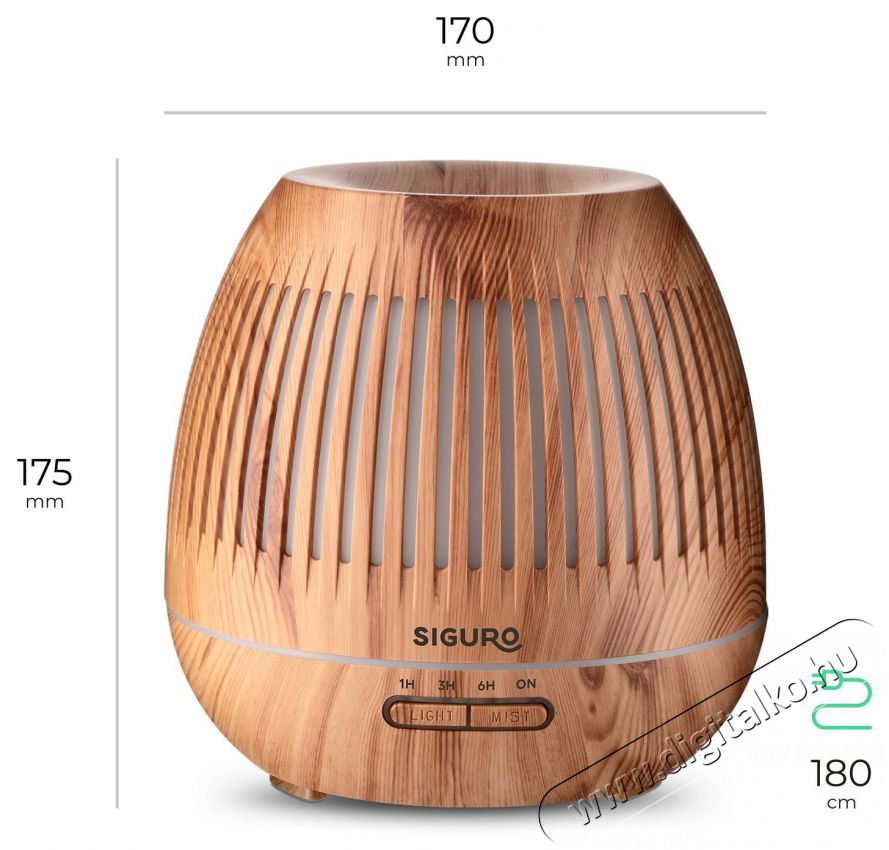 Siguro AD-F300LW Anise Swallowtail Aroma diff&uacute;zor Sz&eacute;ps&eacute;g&aacute;pol&aacute;s / Eg&eacute;szs&eacute;g - L&eacute;gtiszt&iacute;t&oacute; / p&aacute;r&aacute;s&iacute;t&oacute; / p&aacute;r&aacute;tlan&iacute;t&oacute; - P&aacute;r&aacute;s&iacute;t&oacute; - 526023