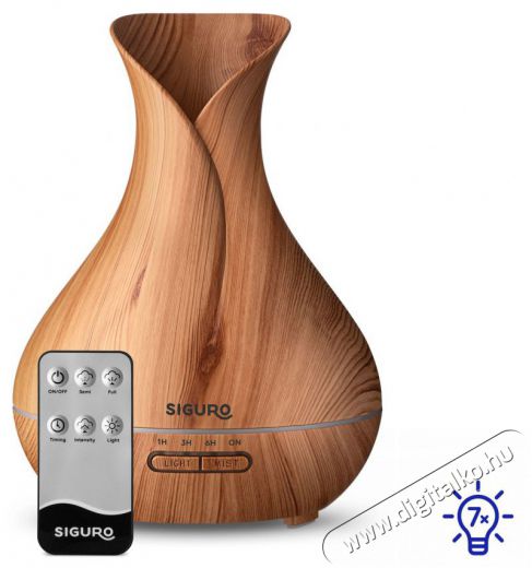 Siguro AD-G400LW Silvery Blue Aroma diffúzor Szépségápolás / Egészség - Légtisztító / párásító / párátlanító - Párásító - 526027