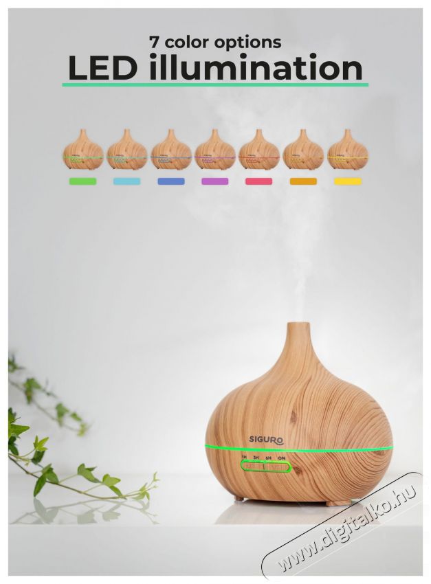 Siguro AD-G410LW Comma Aroma diff&uacute;zor Sz&eacute;ps&eacute;g&aacute;pol&aacute;s / Eg&eacute;szs&eacute;g - L&eacute;gtiszt&iacute;t&oacute; / p&aacute;r&aacute;s&iacute;t&oacute; / p&aacute;r&aacute;tlan&iacute;t&oacute; - P&aacute;r&aacute;s&iacute;t&oacute; - 526029