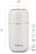 Siguro AD-U700W Serenity Pearl White Aroma diff&uacute;zor Sz&eacute;ps&eacute;g&aacute;pol&aacute;s / Eg&eacute;szs&eacute;g - L&eacute;gtiszt&iacute;t&oacute; / p&aacute;r&aacute;s&iacute;t&oacute; / p&aacute;r&aacute;tlan&iacute;t&oacute; - P&aacute;r&aacute;s&iacute;t&oacute; - 526036