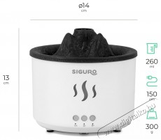 Siguro AD-V300W Volcano Aroma diffúzor Szépségápolás / Egészség - Légtisztító / párásító / párátlanító - Párásító - 526037