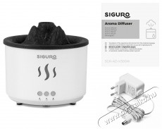 Siguro AD-V300W Volcano Aroma diffúzor Szépségápolás / Egészség - Légtisztító / párásító / párátlanító - Párásító - 526037