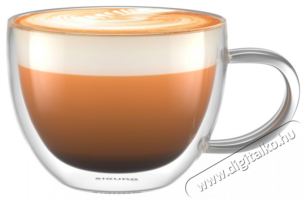 Siguro Capuccino duplafal&uacute; &uuml;vegpoh&aacute;r, 280 ml, 2 db Konyhai term&eacute;kek - K&aacute;v&eacute;főző / k&aacute;v&eacute;&ouml;rlő / kieg&eacute;sz&iacute;tő - K&aacute;v&eacute;s poh&aacute;r / cs&eacute;sze - 526048