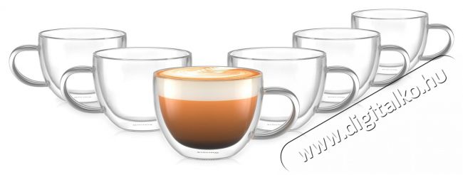 Siguro Capuccino duplafal&uacute; &uuml;vegpoh&aacute;r, 280 ml, 6 db Konyhai term&eacute;kek - K&aacute;v&eacute;főző / k&aacute;v&eacute;&ouml;rlő / kieg&eacute;sz&iacute;tő - K&aacute;v&eacute;s poh&aacute;r / cs&eacute;sze - 526049