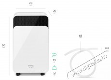 Siguro DH-F300W Dolphin 16 l Páramentesítő Szépségápolás / Egészség - Légtisztító / párásító / párátlanító - Páramentesítő - 526045