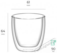 Siguro Espresso termopoh&aacute;r, 90 ml, 6 db Konyhai term&eacute;kek - K&aacute;v&eacute;főző / k&aacute;v&eacute;&ouml;rlő / kieg&eacute;sz&iacute;tő - K&aacute;v&eacute;s poh&aacute;r / cs&eacute;sze - 526054