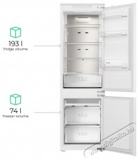 Siguro Armoa D252W Beépíthető alulfagyasztós kombinált hűtő Konyhai termékek - Hűtő, fagyasztó (beépíthető) - Alulfagyasztós kombinált hűtő - 528021