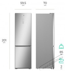 Siguro BF-A241S Premium Szabadonálló alulfagyasztós kombinált hűtő Konyhai termékek - Hűtő, fagyasztó (szabadonálló) - Alulfagyasztós kombinált hűtő - 528018