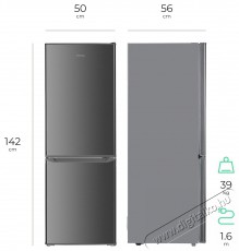 Siguro BF-C241S Essentials Szabadon&aacute;ll&oacute; alulfagyaszt&oacute;s kombin&aacute;lt hűtő Konyhai term&eacute;kek - Hűtő, fagyaszt&oacute; (szabadon&aacute;ll&oacute;) - Alulfagyaszt&oacute;s kombin&aacute;lt hűtő - 528017