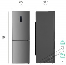 Siguro BF-O120S Ideal Szabadonálló alulfagyasztós kombinált hűtő Konyhai termékek - Hűtő, fagyasztó (szabadonálló) - Alulfagyasztós kombinált hűtő - 528015