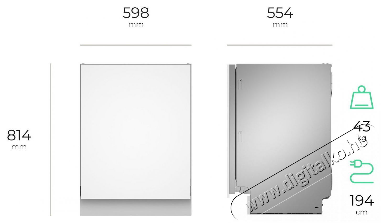 Siguro DW-B607S Profi Care Norm&aacute;l (60cm) be&eacute;p&iacute;thető mosogat&oacute;g&eacute;p Konyhai term&eacute;kek - Mosogat&oacute;g&eacute;p - Norm&aacute;l (60cm) be&eacute;p&iacute;thető mosogat&oacute;g&eacute;p - 528031