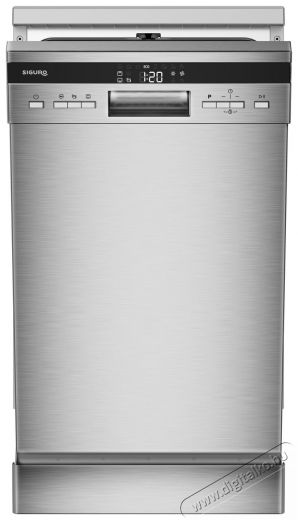 Siguro DW-F453S Efficlean Keskeny (45cm-ig) szabadonálló mosogatógép Konyhai termékek - Mosogatógép - Keskeny (45cm-ig) szabadonálló mosogatógép - 528027