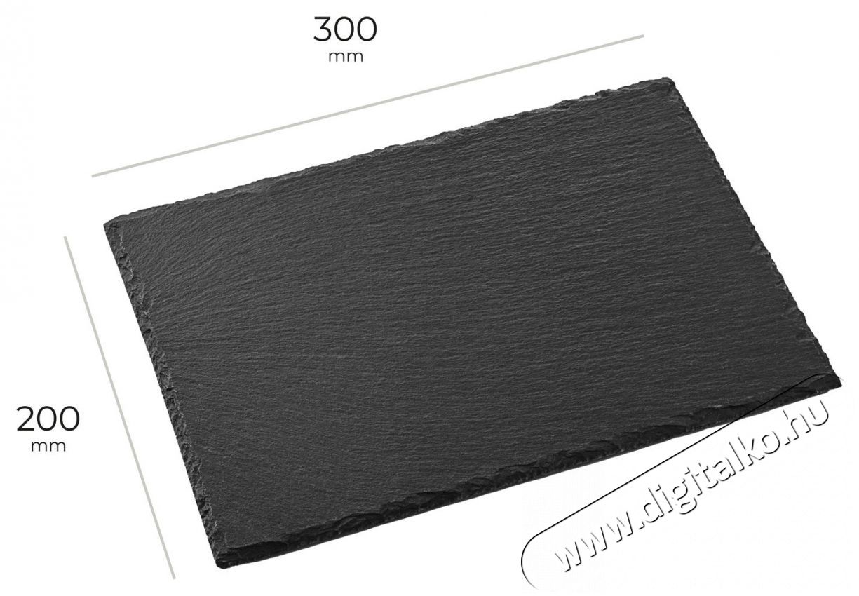 Siguro Slate Pala lap 30x20 cm, fekete Konyhai term&eacute;kek - Egy&eacute;b / Konyhai kieg&eacute;sz&iacute;tő - 528038