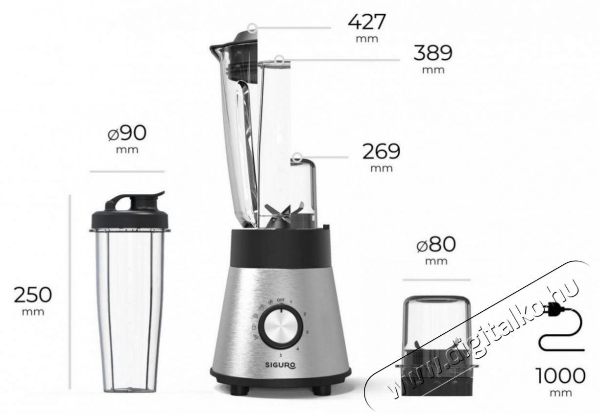 Siguro TB-H650SS Vita Blend Konyhai term&eacute;kek - Konyhai kisg&eacute;p (elők&eacute;sz&iacute;t&eacute;s / feldolgoz&aacute;s) - Turmixg&eacute;p - 519157