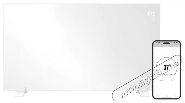 Siguro HP-M450W Solis Heat Infra Wi-Fi Háztartás / Otthon / Kültér - Fűtés - Fali fűtőtest - 530035