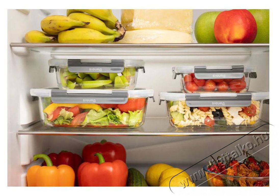 Siguro V&aacute;kuumos &uuml;veged&eacute;ny 1520 ml, 7,6 x 17,8 x 23,5 cm Konyhai term&eacute;kek - Ed&eacute;ny - &Eacute;telt&aacute;rol&oacute; - 530064