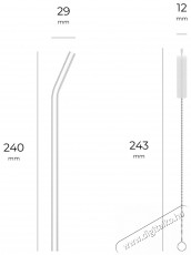 Siguro Crystal Sip, 6 db + 2 kefe Konyhai term&eacute;kek - Konyhai eszk&ouml;z - Egy&eacute;b konyhai eszk&ouml;z - 530028