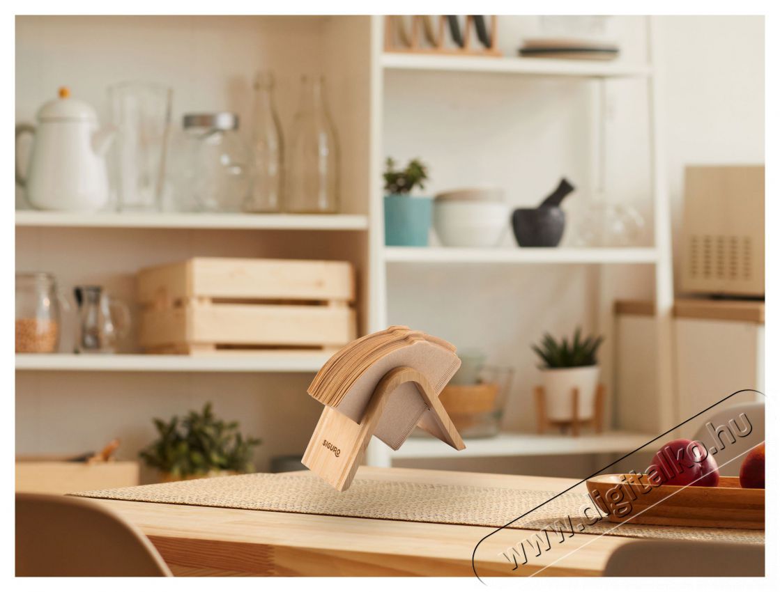 Siguro Bamboo kávéfilter állvány Konyhai termékek - Kávéfőző / kávéörlő / kiegészítő - Kávé kapszula tartó - 525996