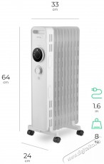 Siguro HO-B309W Coelodonta 2.0 - 9 borda Olajradiátor Háztartás / Otthon / Kültér - Fűtés - Olajradiátor - 526002