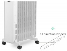 Siguro HO-D511W Dihoplus, digitális - 11 borda Olajradiátor Háztartás / Otthon / Kültér - Fűtés - Olajradiátor - 526005