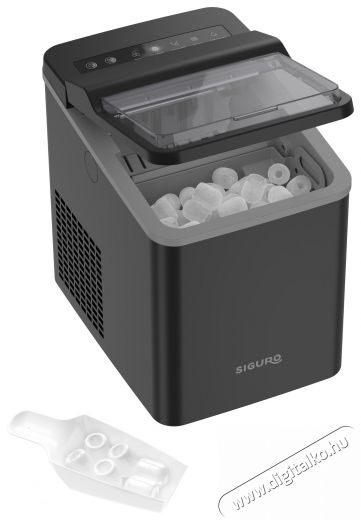 Siguro IM-D420B Ice Gem Black+Grey Konyhai termékek - Konyhai kisgép (sütés / főzés / hűtés / ételkészítés) - Jégkocka készítő gép - 530644