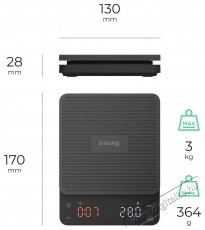 Siguro SC-F840B Coffee Gourmet Barista mérleg Konyhai termékek - Konyhai mérleg - 531216