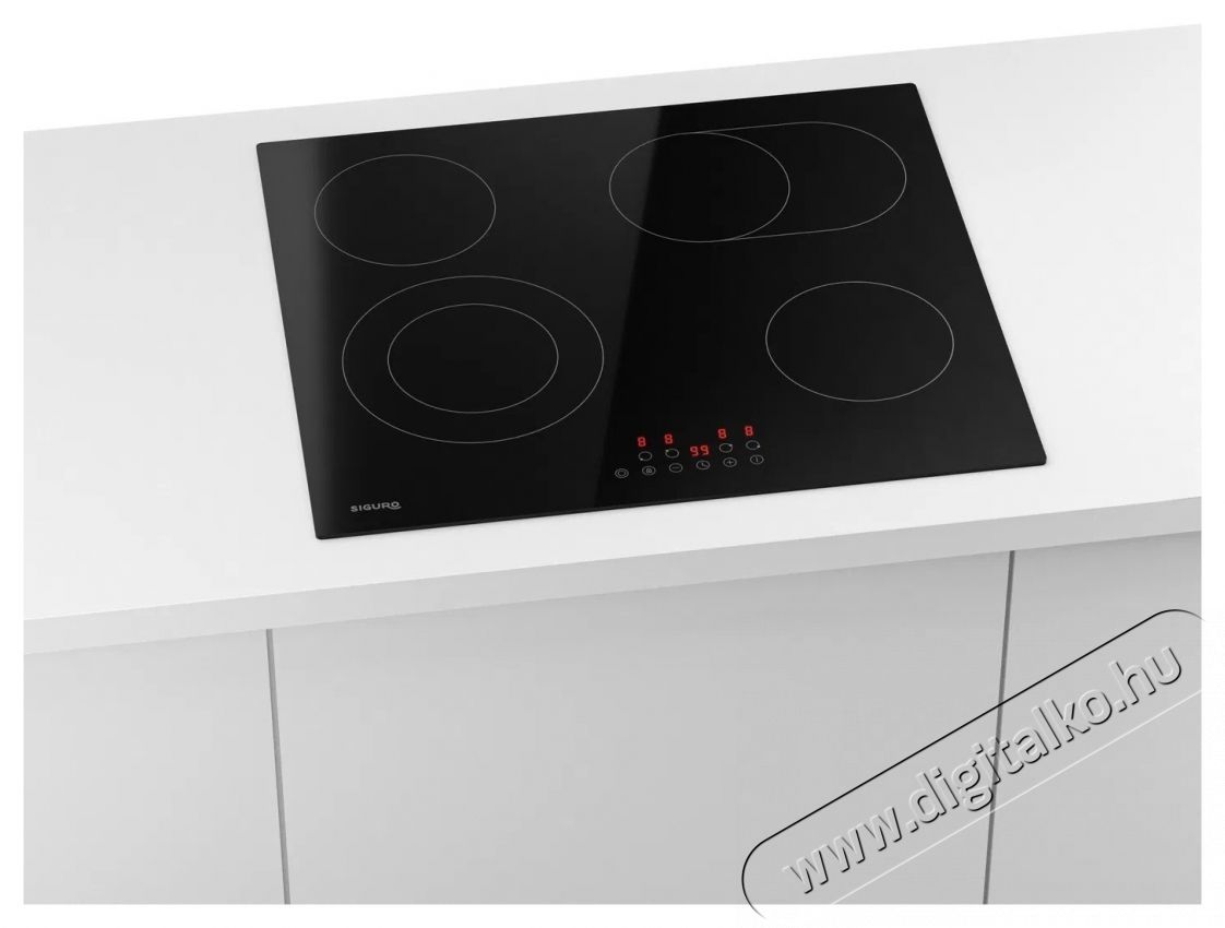 Siguro HB-C251B Glass Cooker Pro Főzőlap Konyhai term&eacute;kek - S&uuml;tő-főzőlap, tűzhely (be&eacute;p&iacute;thető) - Elektromos főzőlap (be&eacute;p&iacute;thető) - 531258