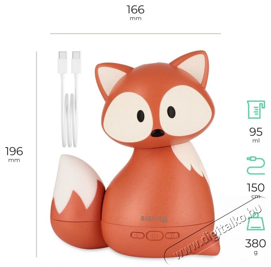 Siguro AD-K355O Fox's Lullaby aroma diff&uacute;zor Fot&oacute;-Vide&oacute; kieg&eacute;sz&iacute;tők - F&eacute;nyterelő - Diff&uacute;zor - 532186
