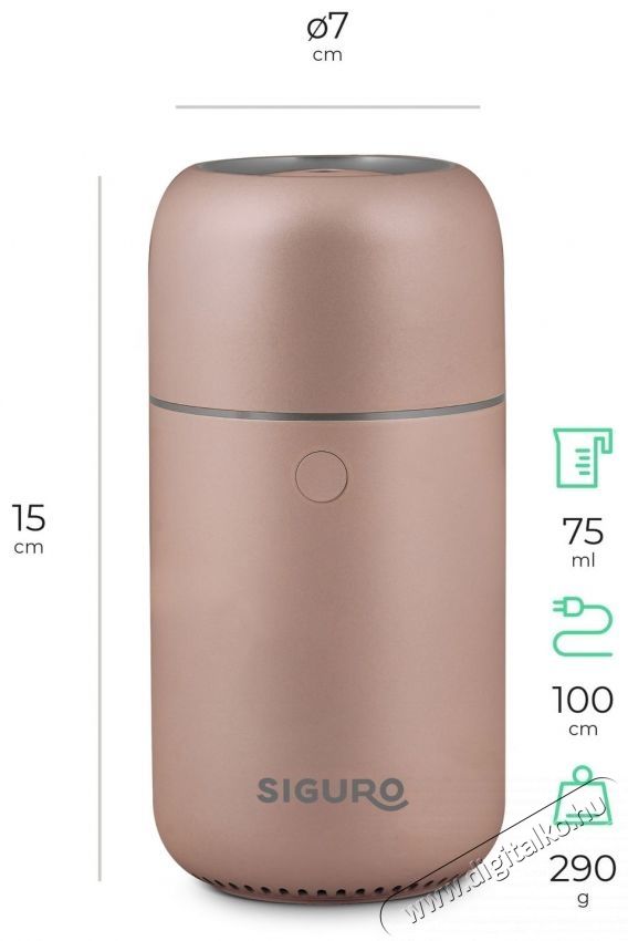 Siguro AD-U700RG Serenity Rose Gold aroma diff&uacute;zor Fot&oacute;-Vide&oacute; kieg&eacute;sz&iacute;tők - F&eacute;nyterelő - Diff&uacute;zor - 532198