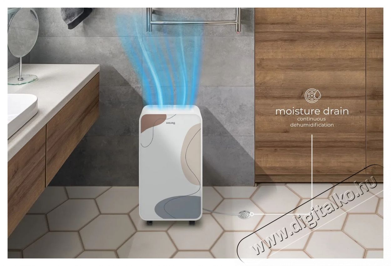 Siguro DH-C400K Dry Nest 16L WiFi p&aacute;ramentes&iacute;tő Sz&eacute;ps&eacute;g&aacute;pol&aacute;s / Eg&eacute;szs&eacute;g - L&eacute;gtiszt&iacute;t&oacute; / p&aacute;r&aacute;s&iacute;t&oacute; / p&aacute;r&aacute;tlan&iacute;t&oacute; - P&aacute;ramentes&iacute;tő - 532182