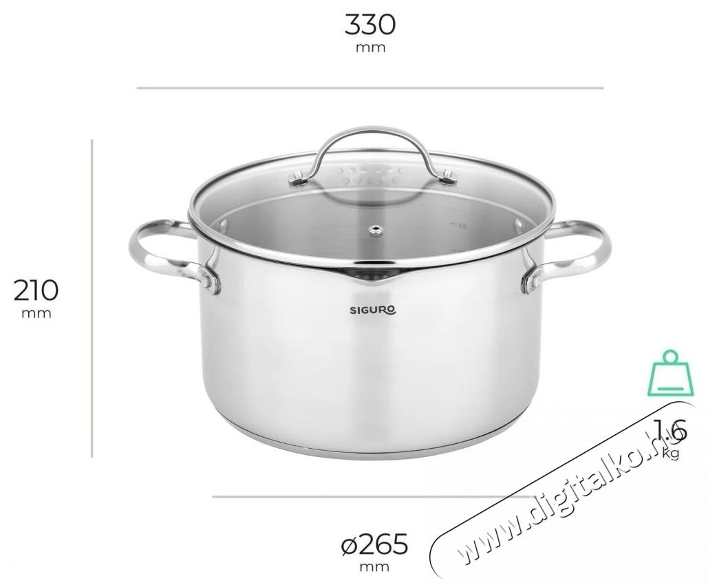 Siguro Pure Delight, okos fedővel, 10 db Konyhai term&eacute;kek - Ed&eacute;ny - Ed&eacute;ny k&eacute;szlet - 504914