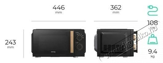 Siguro Wood M171B Mikrohull&aacute;m&uacute; s&uuml;tő Konyhai term&eacute;kek - Mikrohull&aacute;m&uacute; s&uuml;tő - Mikrohull&aacute;m&uacute; s&uuml;tő (szabadon&aacute;ll&oacute;) - 537619