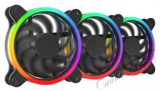 SilentiumPC 120mm Corona HP EVO ARGB 3-pack ház hűtőventilátor Iroda és számítástechnika - Egyéb számítástechnikai termék - 380328